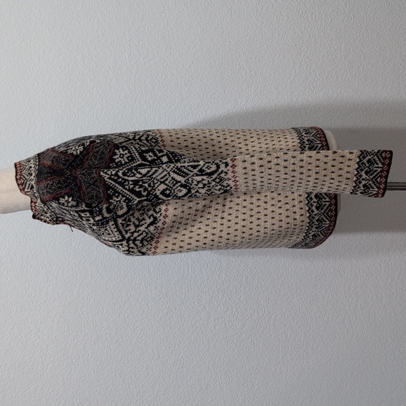 Invisible World 100% Alpaca Wool Hand Made Norwegian Pullover Sweater Fair Isle - Picture 3 of 11